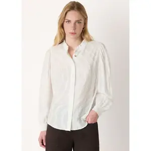 Whistles Ivory Animal Textured Shirt